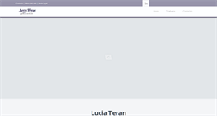 Desktop Screenshot of lucia-teran.com