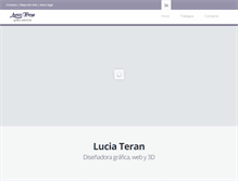 Tablet Screenshot of lucia-teran.com